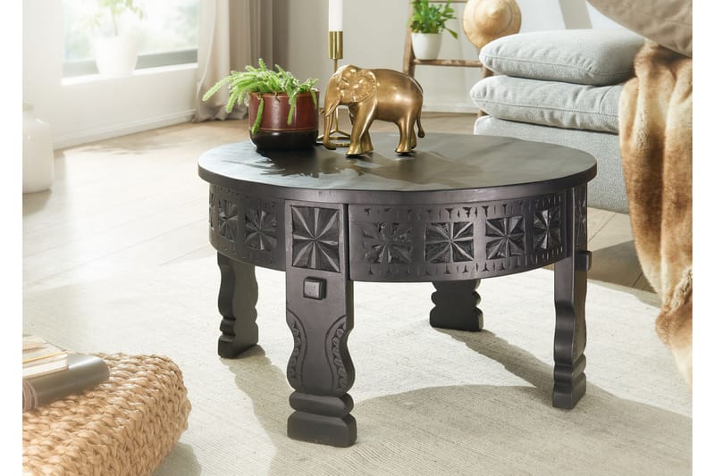 Willowdale Sofabord 60 cm Rundt - Svart - Møbler - Bord - Sofabord