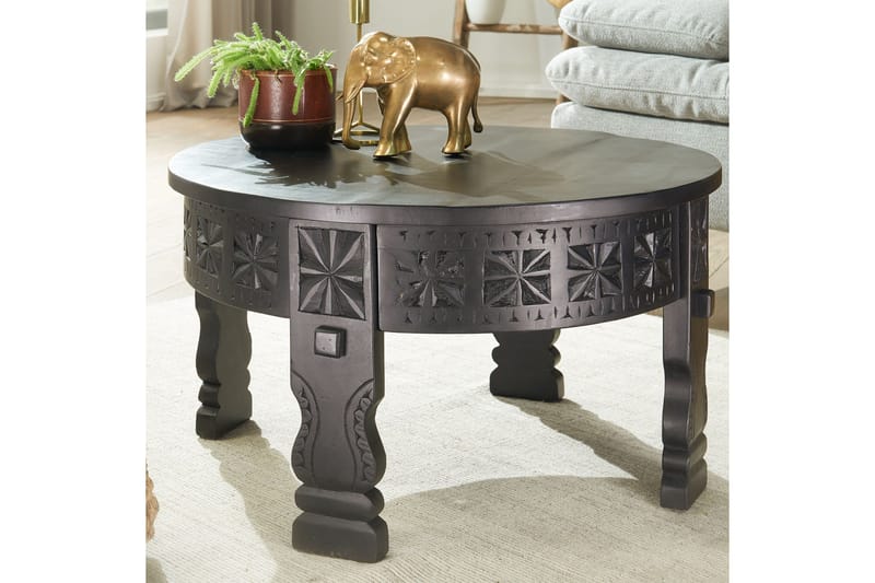 Willowdale Sofabord 60 cm Rundt - Svart - Møbler - Bord - Sofabord