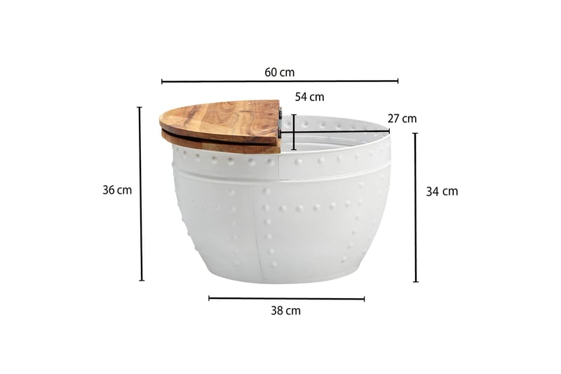 Willowdale Sofabord 60 cm Rundt - Møbler - Bord - Sofabord