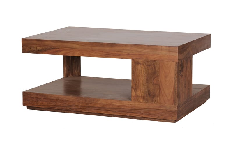 Willowdale Sofabord 60 cm - Sammenleggbart bord - Speilbord - Sofabord - Sofabord med oppbevaring - Sofabord med hjul - Hev og senkbart sofabord