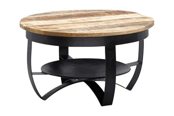 Willowdale Sofabord 60x34 cm med oppbevaring Rundt - Brun/Svart - Møbler - Bord - Sofabord