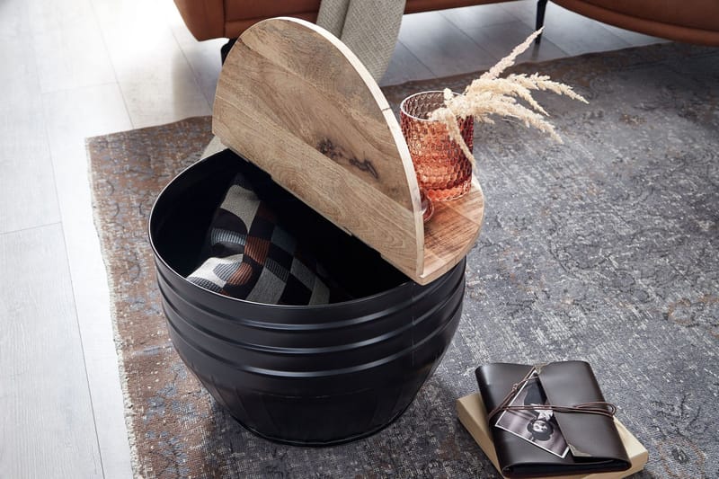 Willowdale Sofabord 60x41 cm Rundt - Brun/Svart - Møbler - Bord - Sofabord