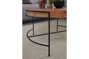 Willowdale Sofabord 62x40 cm Rundt - Brun / Svart - Møbler - Bord - Sofabord