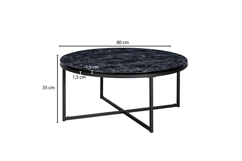 Willowdale Sofabord 80 cm Rundt - Møbler - Bord - Sofabord