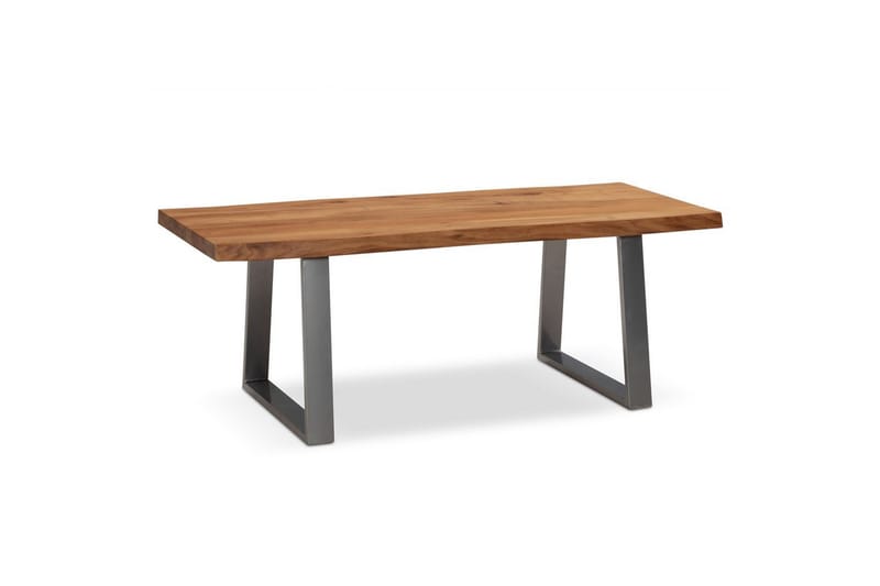 Sofabord Wohnling 120 cm heltre trekant rektangulær landstil Sølv, rette løpere - Sølv, rette løpere - Møbler - Bord - Sofabord
