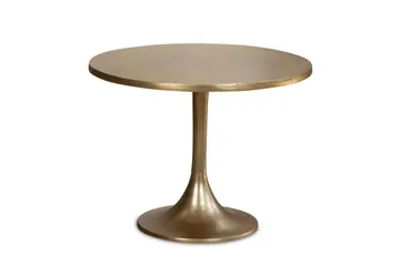 Sofabord Wohnling 60 cm rundt gullfarget metallramme industriell - Møbler - Bord - Sofabord