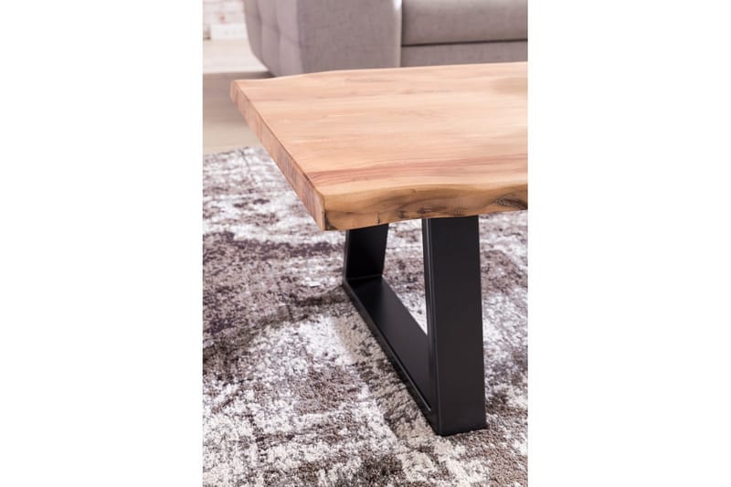 Sofabord Wohnling Gaya heltre Akasie trekantet kantutseende landlig stil - Møbler - Bord - Sofabord