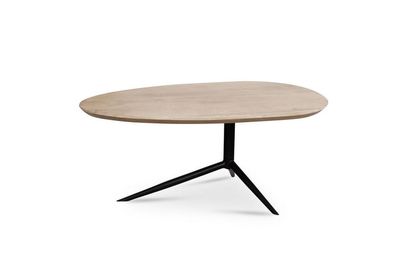 Sofabord Wohnling Heltre hvitvasket 86 cm oval moderne - Møbler - Bord - Sofabord