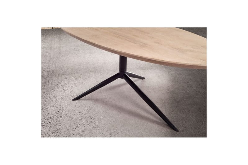Sofabord Wohnling Heltre hvitvasket 86 cm oval moderne - Møbler - Bord - Sofabord
