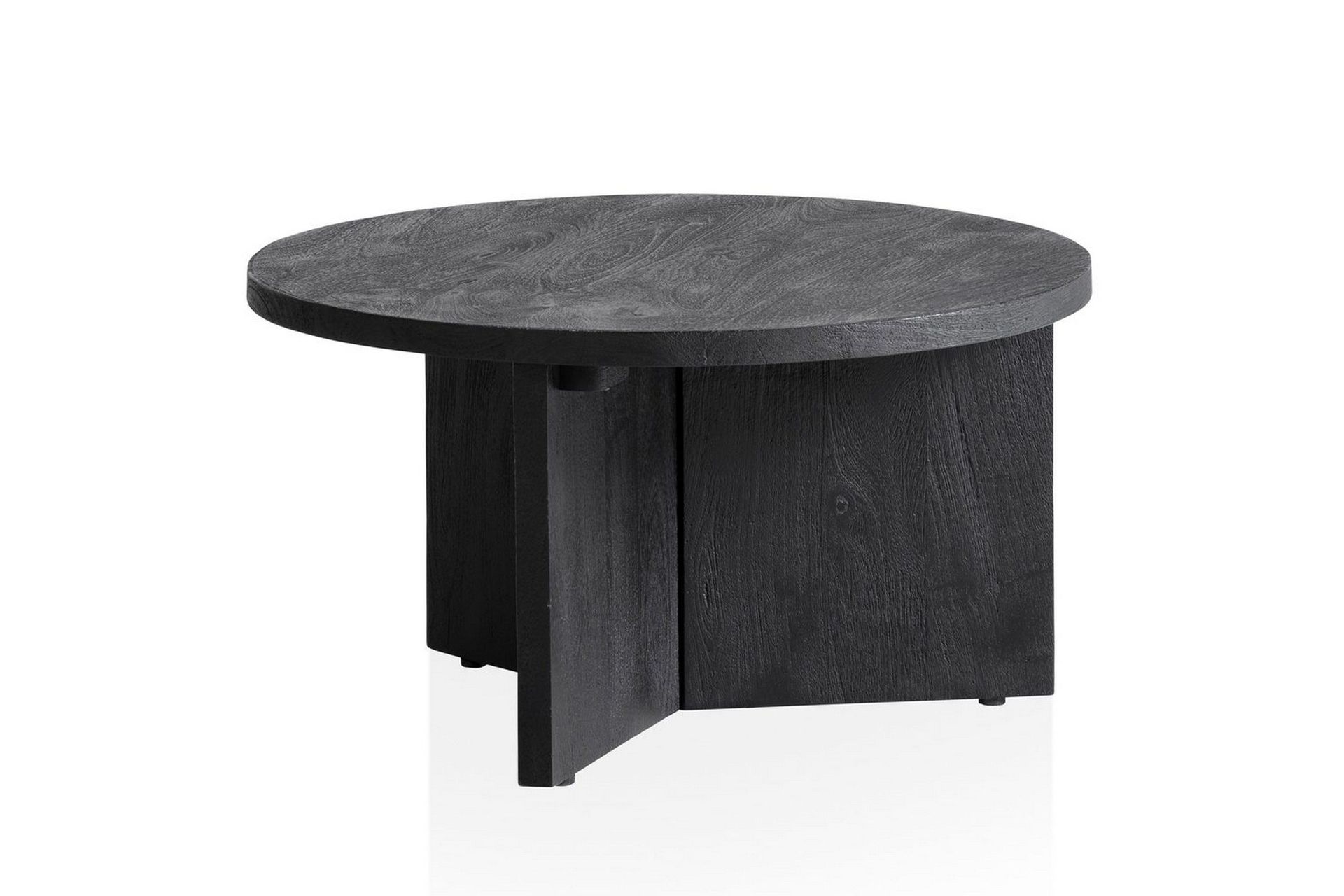 Sofabord Wohnling Heltre Rund 60 cm Klassisk Base Landlig Stil -