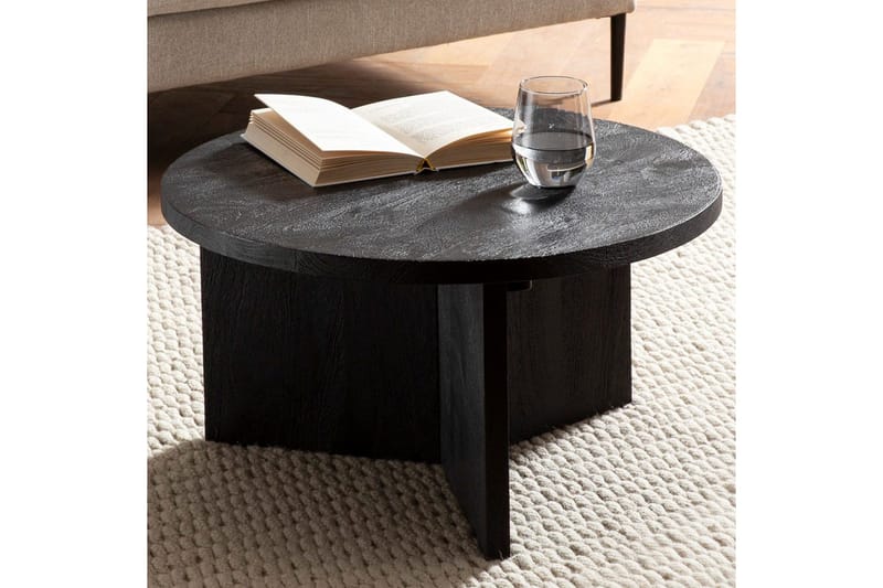 Sofabord Wohnling Heltre Rund 60 cm Klassisk Base Landlig Stil - Møbler - Bord - Sofabord