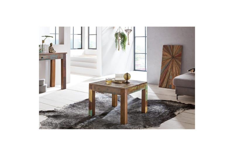 Sofabord Wohnling Kolkutta Resirkulert Massivt Tre Håndlaget Landlig Stil - Møbler - Bord - Sofabord