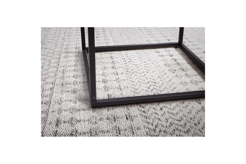 Sofabord Wohnling Kvadratisk glass 58 cm klassisk metallramme moderne - Møbler - Bord - Sofabord