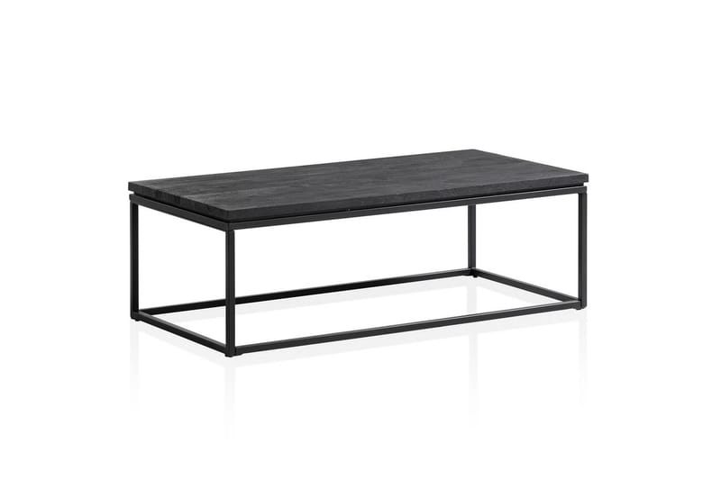 Sofabord Wohnling massivt tre, klassisk metallramme, moderne stil 120x60x40 cm - 120x60x40 cm - Møbler - Bord - Sofabord