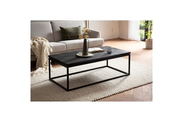 Sofabord Wohnling massivt tre, klassisk metallramme, moderne stil 120x60x40 cm - 120x60x40 cm - Møbler - Bord - Sofabord