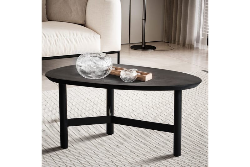 Sofabord Wohnling Massivt tre, nyreformet, 3-beins ramme, moderne - Møbler - Bord - Sofabord