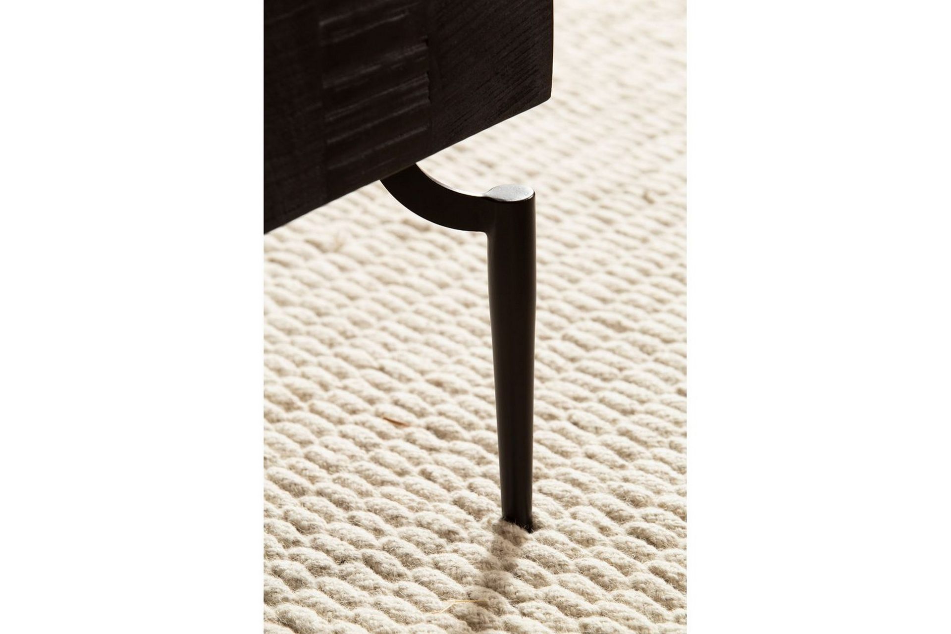 Sofabord Wohnling massivt tre 60 cm kube, kvadratisk, moderne stil Svart - Svart - Møbler - Bord - Sofabord