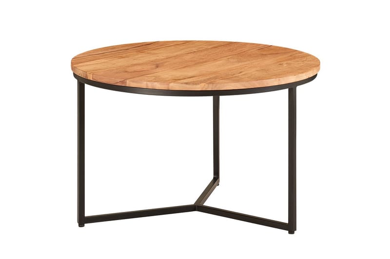 Sofabord Wohnling Massivt tre 60 cm rund moderne - Møbler - Bord - Sofabord