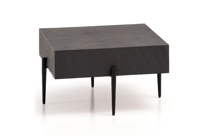 Sofabord Wohnling Massivt tre firkantet moderne steinutseende moderne, undefined