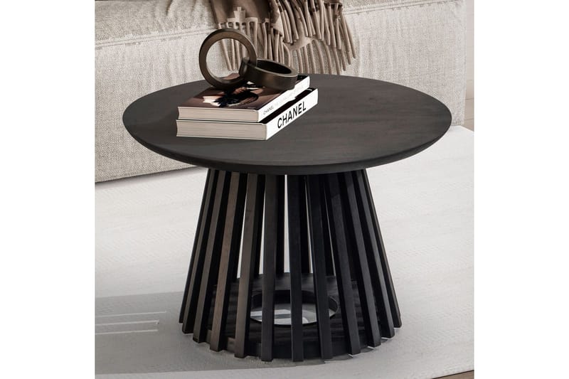 Sofabord Wohnling Massivt tre konisk treformet sokkel vintage stil - Møbler - Bord - Sofabord
