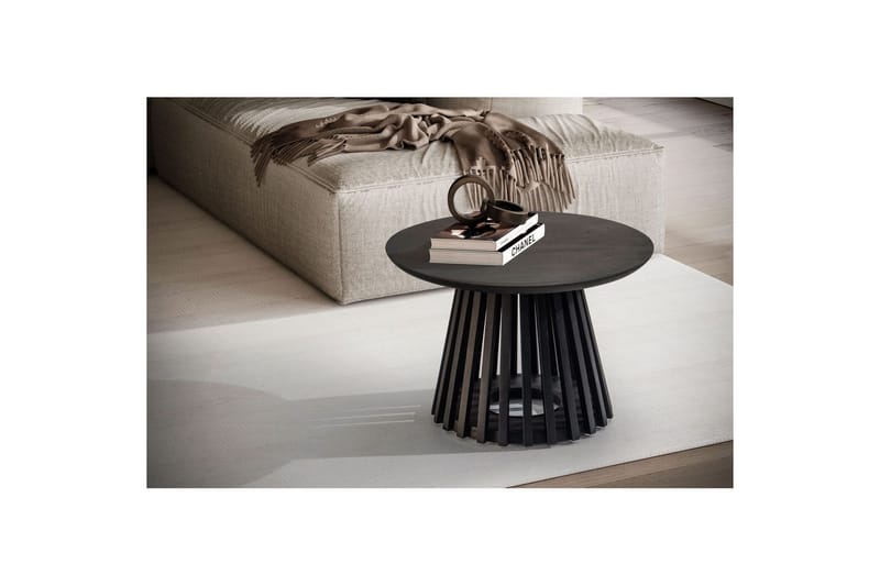 Sofabord Wohnling Massivt tre konisk treformet sokkel vintage stil - Møbler - Bord - Sofabord