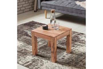 Sofabord Wohnling Massivt tre landlig stil klassisk håndlaget 45x45 cm, Akasie - 45x45 cm, Akasie - Møbler - Bord - Sofabord