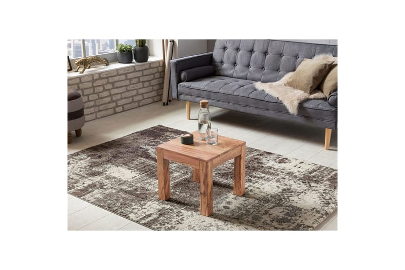 Sofabord Wohnling Massivt tre landlig stil klassisk håndlaget 45x45 cm, Akasie - 45x45 cm, Akasie - Møbler - Bord - Sofabord