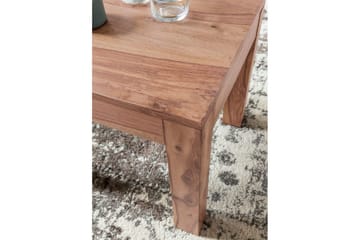 Sofabord Wohnling Massivt tre landlig stil klassisk håndlaget 45x45 cm, Akasie - 45x45 cm, Akasie - Møbler - Bord - Sofabord