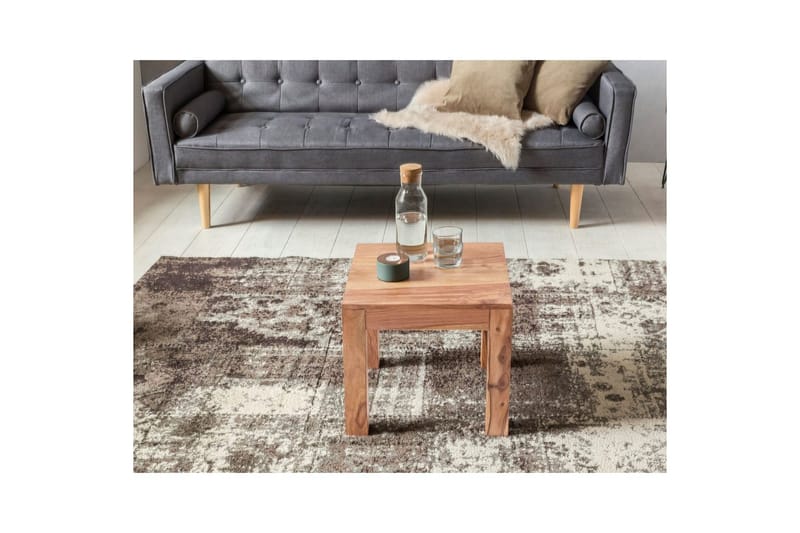Sofabord Wohnling Massivt tre landlig stil klassisk håndlaget 45x45 cm, Akasie - 45x45 cm, Akasie - Møbler - Bord - Sofabord