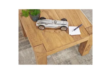 Sofabord Wohnling Massivt tre landlig stil klassisk håndlaget 60x60 cm, Akasie - 60x60 cm, Akasie - Møbler - Bord - Sofabord