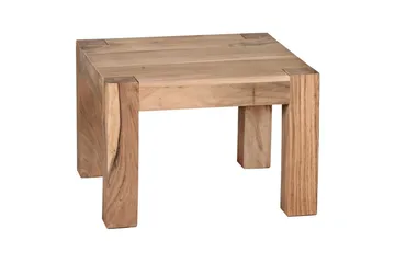 Sofabord Wohnling Massivt tre landlig stil klassisk håndlaget 60x60 cm, Akasie - 60x60 cm, Akasie - Møbler - Bord - Sofabord