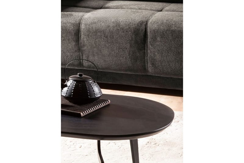 Sofabord Wohnling Massivt tre oval 86 cm moderne - Møbler - Bord - Sofabord
