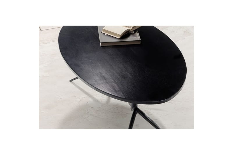 Sofabord Wohnling Massivt tre oval 90 cm moderne - Møbler - Bord - Sofabord