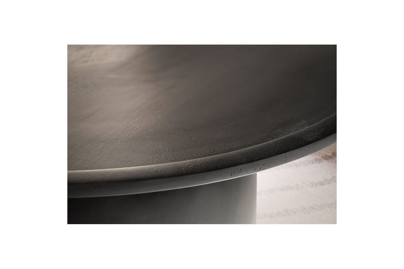 Sofabord Wohnling Massivt treverk rund 60 cm sylinderstil base klassisk moderne - Møbler - Bord - Sofabord