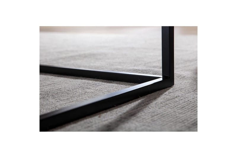 Sofabord Wohnling metall kvadratisk, moderne stil Svart - Svart - Møbler - Bord - Sofabord