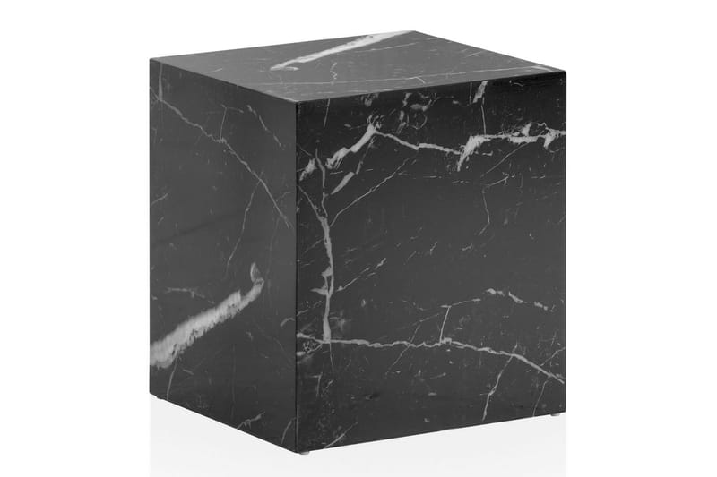 Sofabord Wohnling MONOBLOC marmorlook 40x40x45 cm, moderne stil Svart marmor - Svart marmor - Møbler - Bord - Sofabord