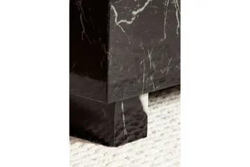 Sofabord Wohnling MONOBLOC moderne look, 60x60x35 cm, løperben Svart marmor - Svart marmor - Møbler - Bord - Sofabord