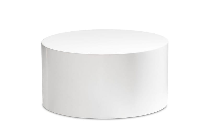 Sofabord Wohnling MONOBLOC rund 60 cm, moderne stil Hvit - Hvit - Møbler - Bord - Sofabord