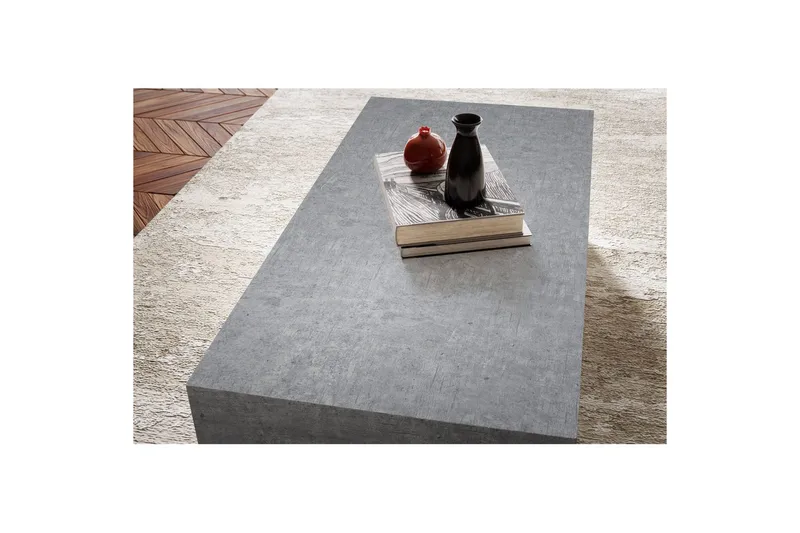 Sofabord Wohnling Monoblokk betongutseende grå moderne - Møbler - Bord - Sofabord