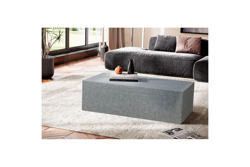 Sofabord Wohnling Monoblokk betongutseende grå moderne - Møbler - Bord - Sofabord
