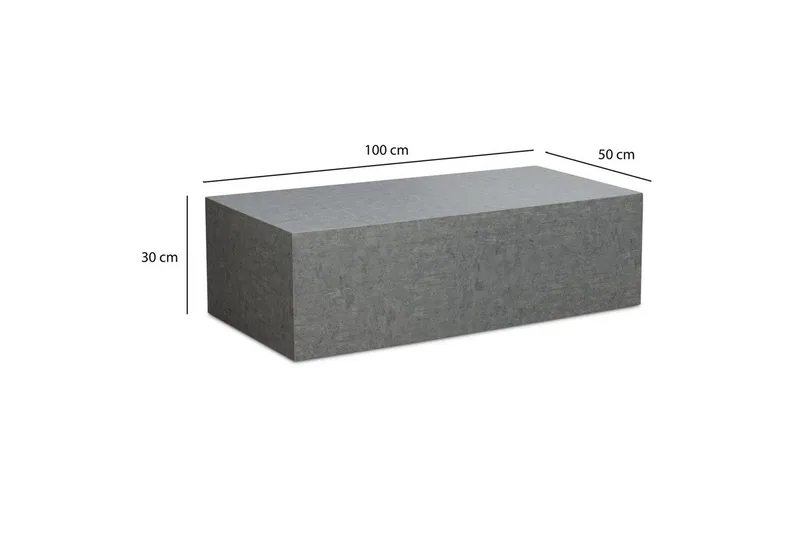 Sofabord Wohnling Monoblokk betongutseende grå moderne - Møbler - Bord - Sofabord