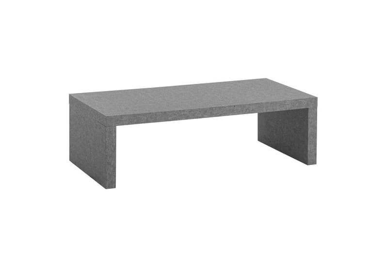 Sofabord Wohnling rektangulær 110 cm, steinoptikk, moderne utseende Grå - Grå - Møbler - Bord - Sofabord