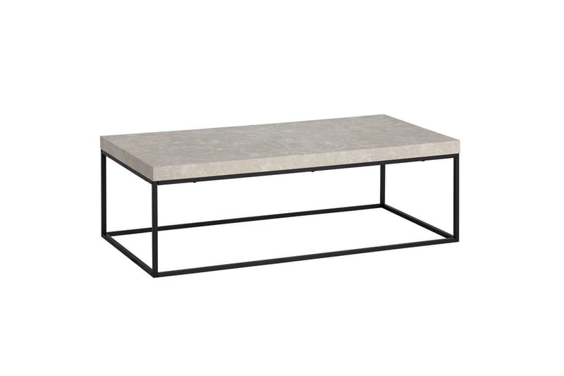Sofabord Wohnling rektangulær 120 cm, steinoptikk, moderne utseende Beige - Beige - Møbler - Bord - Sofabord