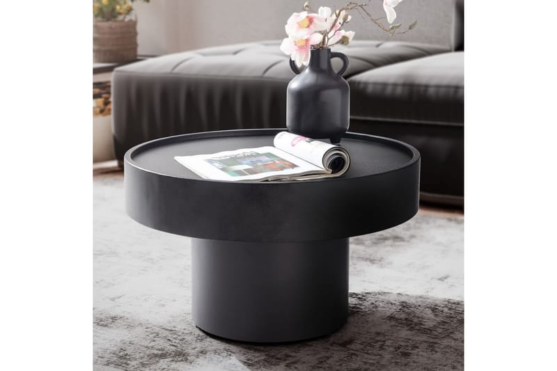 Sofabord Wohnling Rund 60 cm Sopputseende Metall Modern Look - Møbler - Bord - Sofabord
