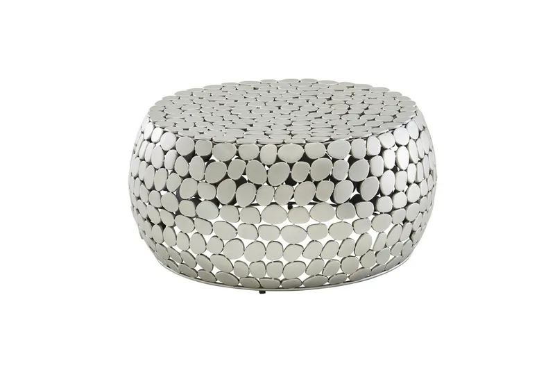 Sofabord Wohnling Rund metallplate stil matt utseende moderne, undefined