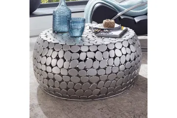 Sofabord Wohnling Rund metallplate stil matt utseende moderne - Møbler - Bord - Sofabord