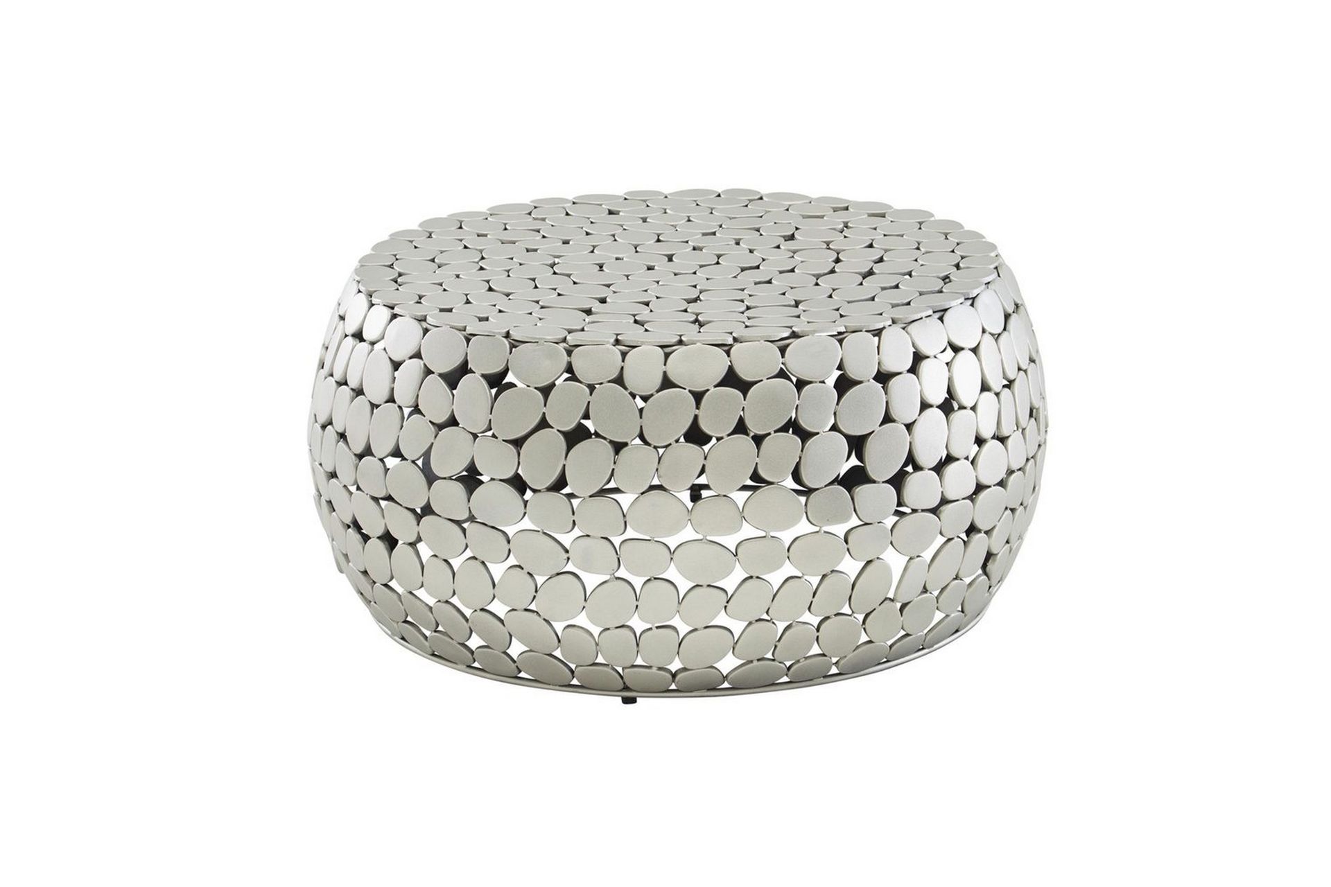Sofabord Wohnling Rund metallplate stil matt utseende moderne - Møbler - Bord - Sofabord