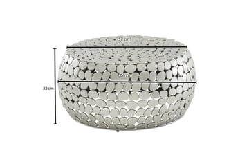 Sofabord Wohnling Rund metallplate stil matt utseende moderne - Møbler - Bord - Sofabord