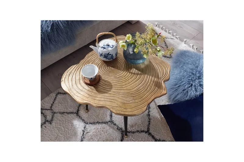 Sofabord Wohnling Trekantstil Metall Moderne med metallben - Møbler - Bord - Sofabord