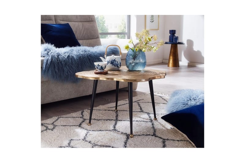 Sofabord Wohnling Trekantstil Metall Moderne med metallben - Møbler - Bord - Sofabord